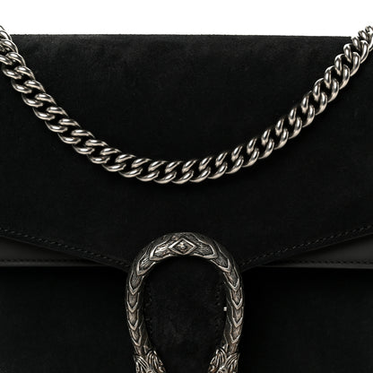 Gucci Suede Medium Dionysus Shoulder Bag Black 8 of 10