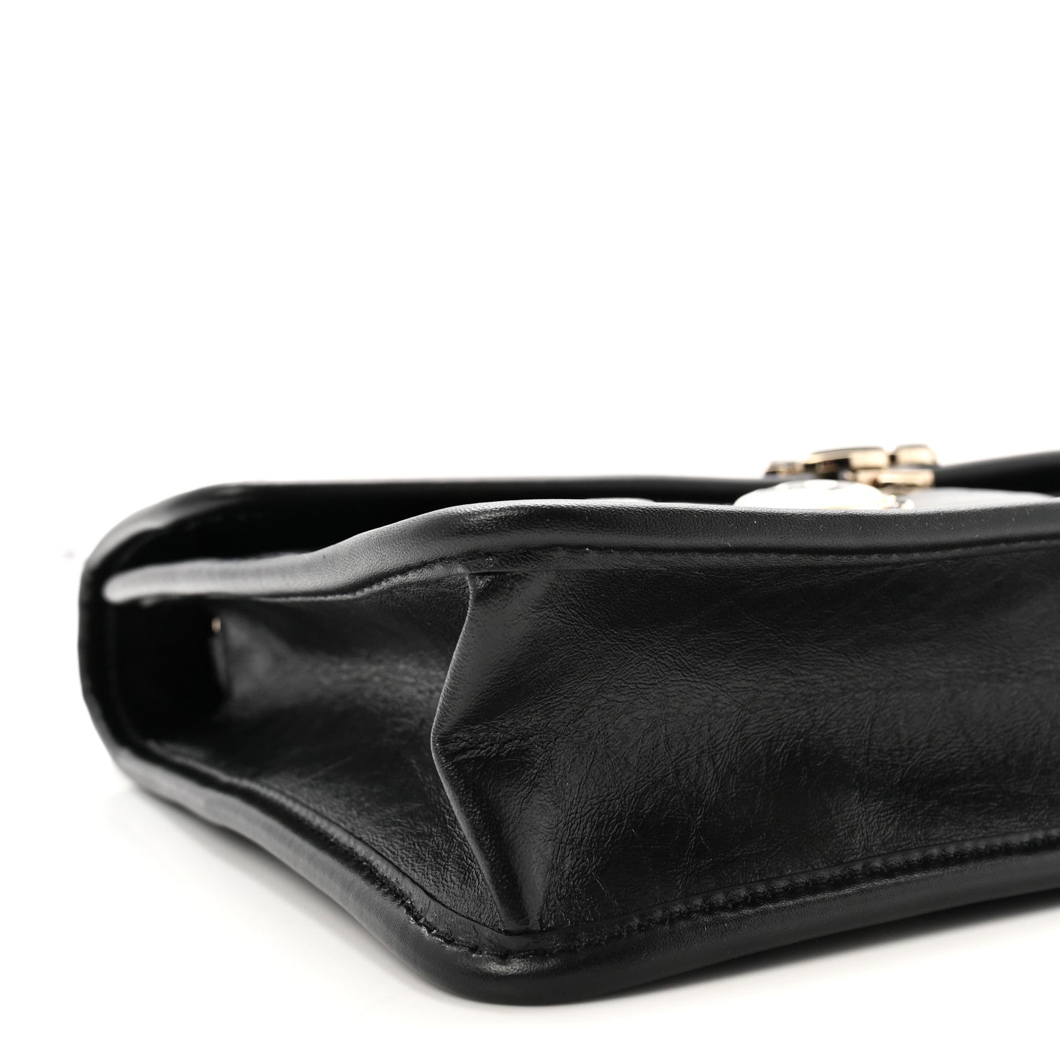 Chanel Aged Calfskin Charms Flap Bag Black 9 of 10