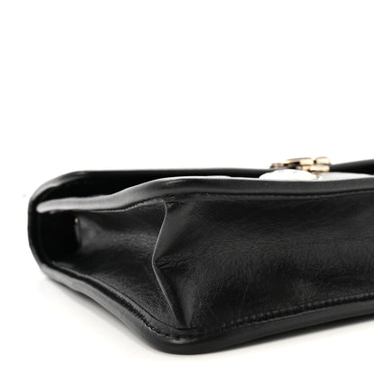 Chanel Aged Calfskin Charms Flap Bag Black 9 of 10