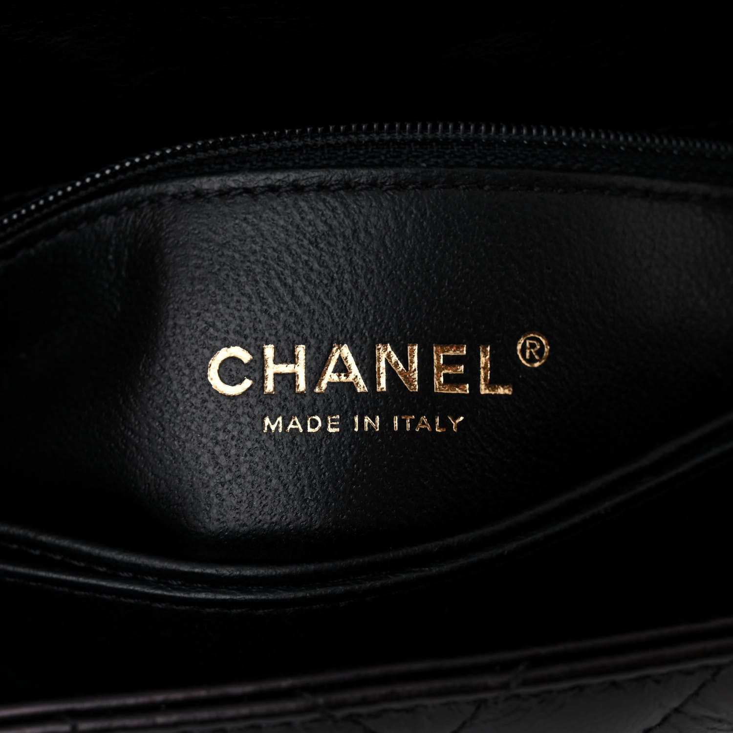 Chanel Calfskin Lizard Chevron Quilted Mini Coco Handle Flap Black 6 of 12