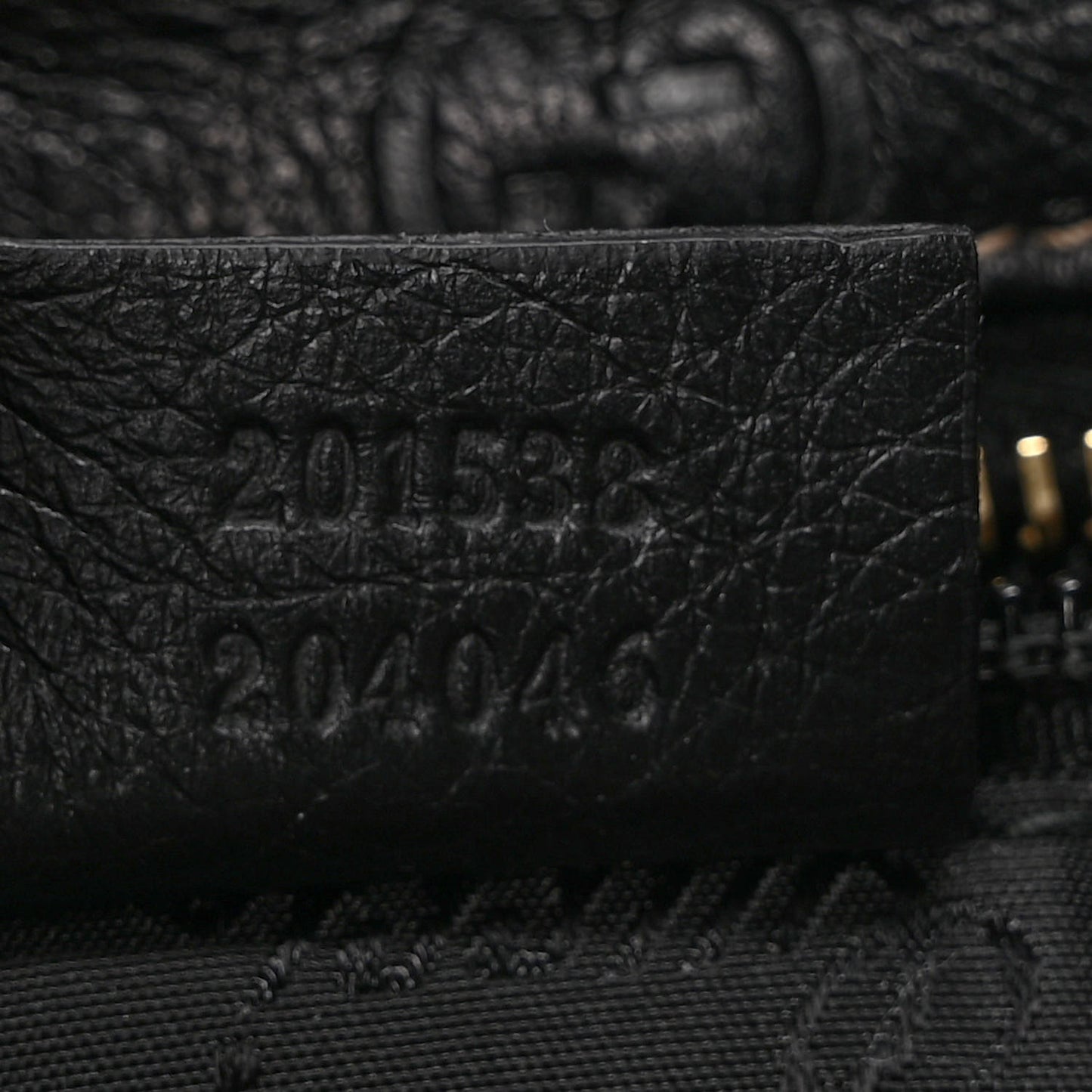 Guccissima Small Flat Messenger Bag Black