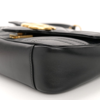 Gucci Calfskin Matelasse Mini GG Marmont Shoulder Bag Black 10 of 10