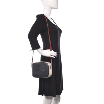 Gucci Dollar Calfskin Small Soho Disco Bag Blue Hibiscus Red Mystic White 2 of 11
