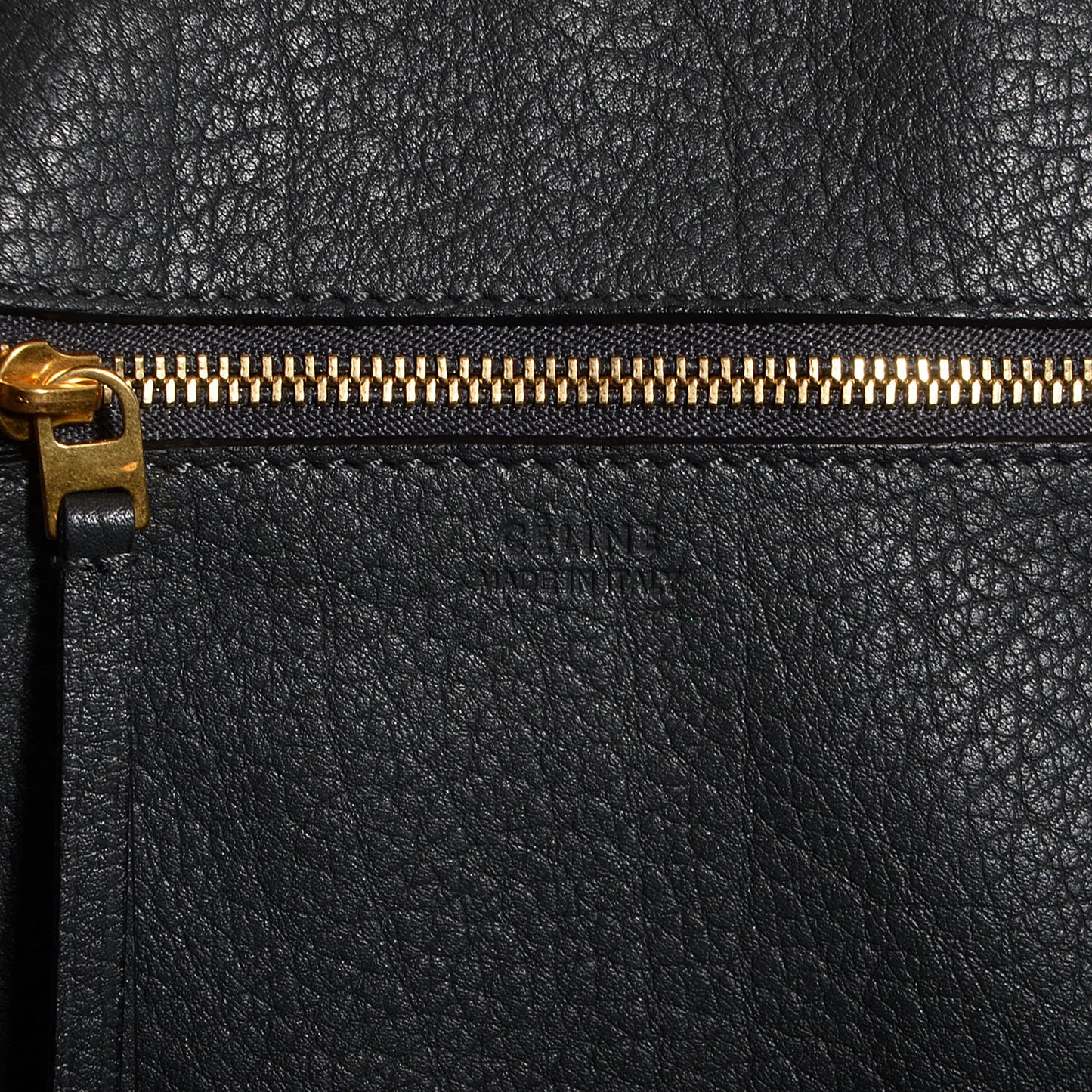 Grained Calfskin Tie Knot Small Tote Anthracite