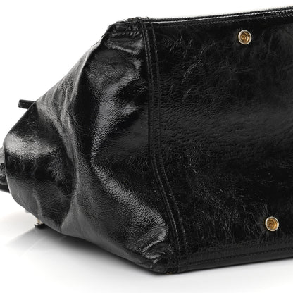 Saint Laurent Patent Large Downtown Tote Black 8 of 10