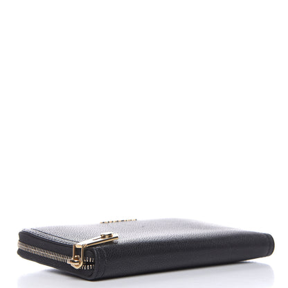 Burberry Soft Grain Calfskin Elmore Zip Around Wallet Black 4 of 8