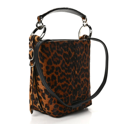 Jimmy Choo Calf Hair Leopard Print Varenne Small Bucket Bag 3 of 8