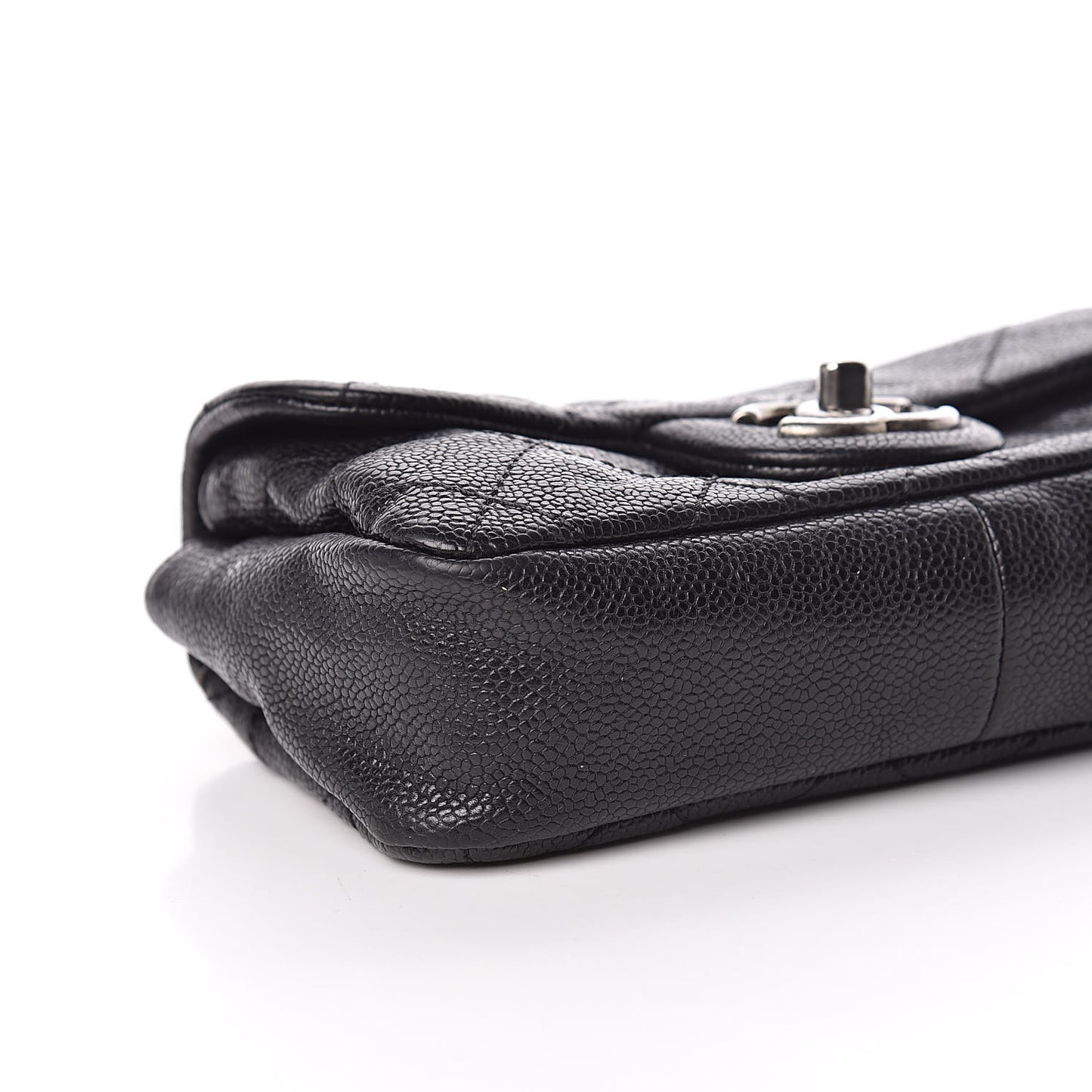 Caviar Quilted Mini Simply CC Flap Black