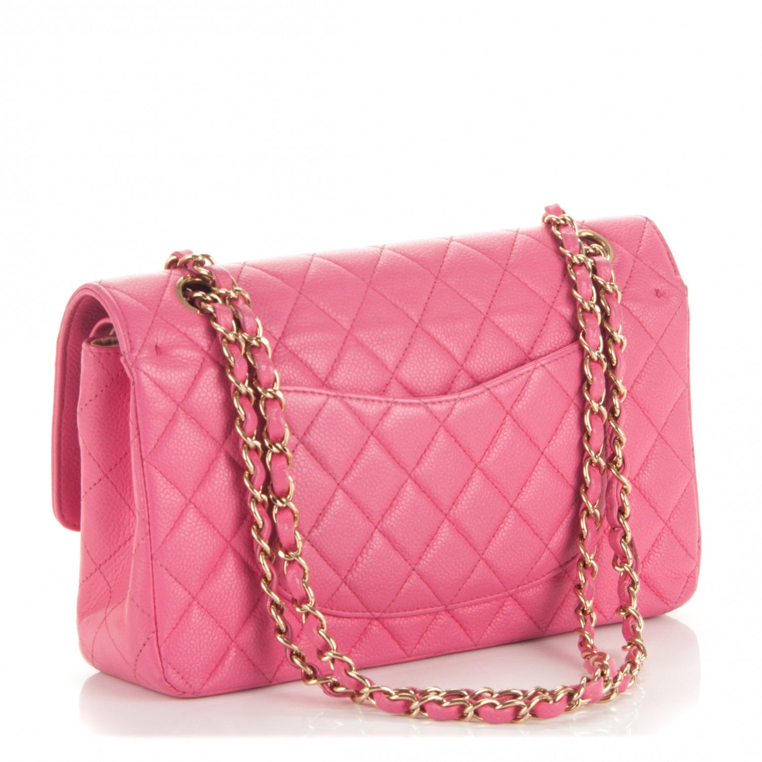 Chanel Caviar Quilted Medium Double Flap Pink 3 of 7