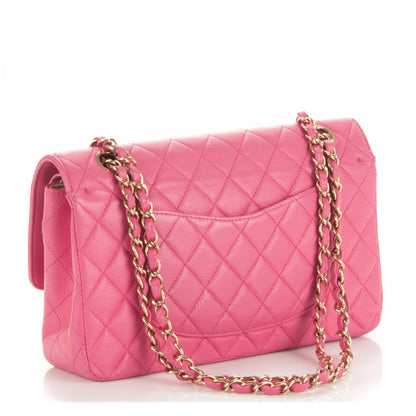 Chanel Caviar Quilted Medium Double Flap Pink 3 of 7