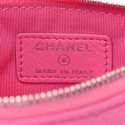 Chanel Lambskin Quilted Small Cosmetic Case Pink 6 of 8