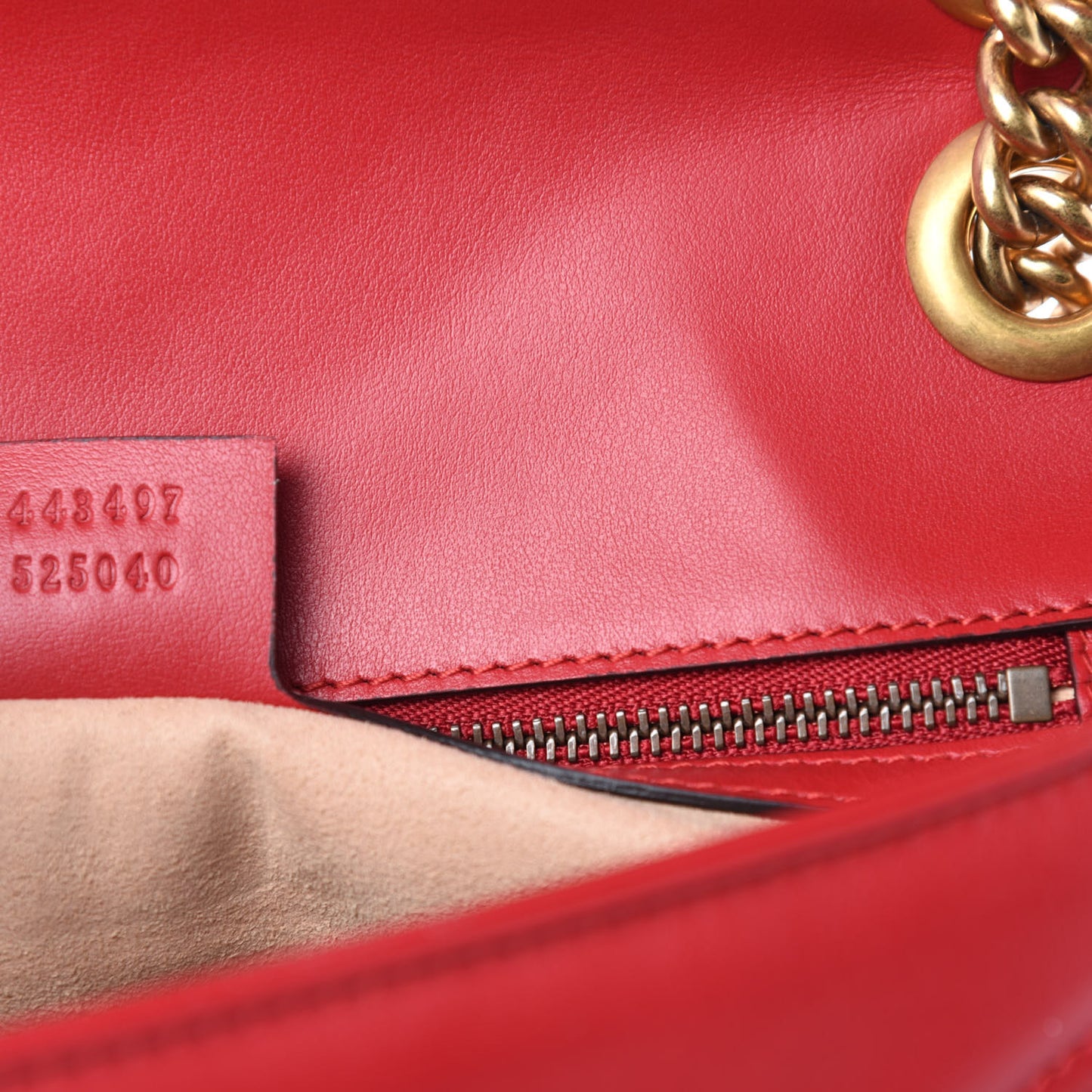 Calfskin Matelasse Small GG Marmont Shoulder Bag Hibiscus Red