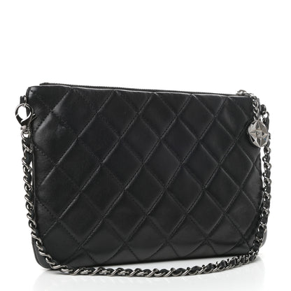 Chanel Lambskin Mineral Nights Wristlet Gold Black 3 of 9
