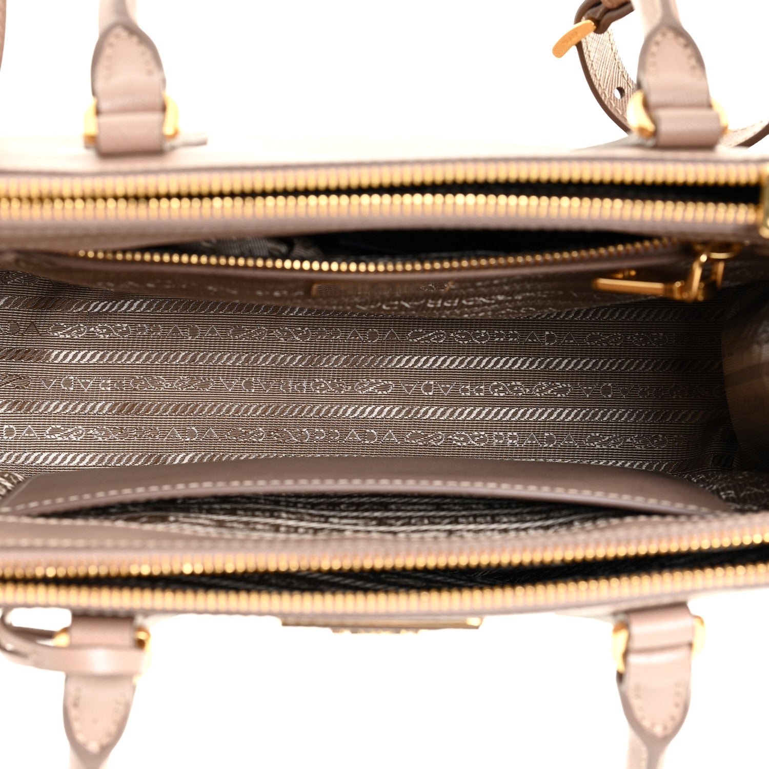 Prada Saffiano Small Galleria Double Zip Tote Cammeo 5 of 9