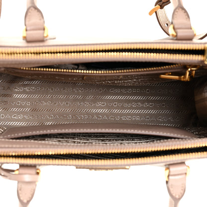 Prada Saffiano Small Galleria Double Zip Tote Cammeo 5 of 9