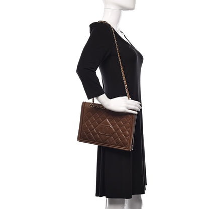 Chanel Lambskin Quilted Timeless CC Small Single Flap Brown 2 of 13