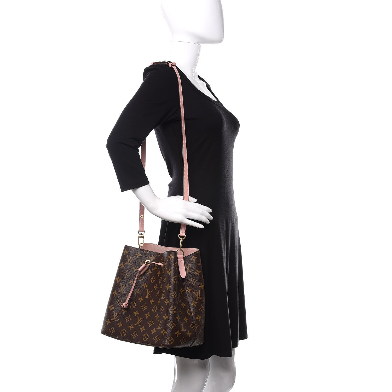 Louis Vuitton Monogram Neonoe MM Rose Poudre 2 of 9