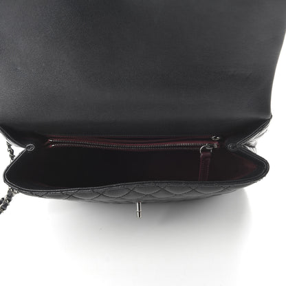 Chanel Caviar Quilted Large Coco Handle Flap Black 5 of 10