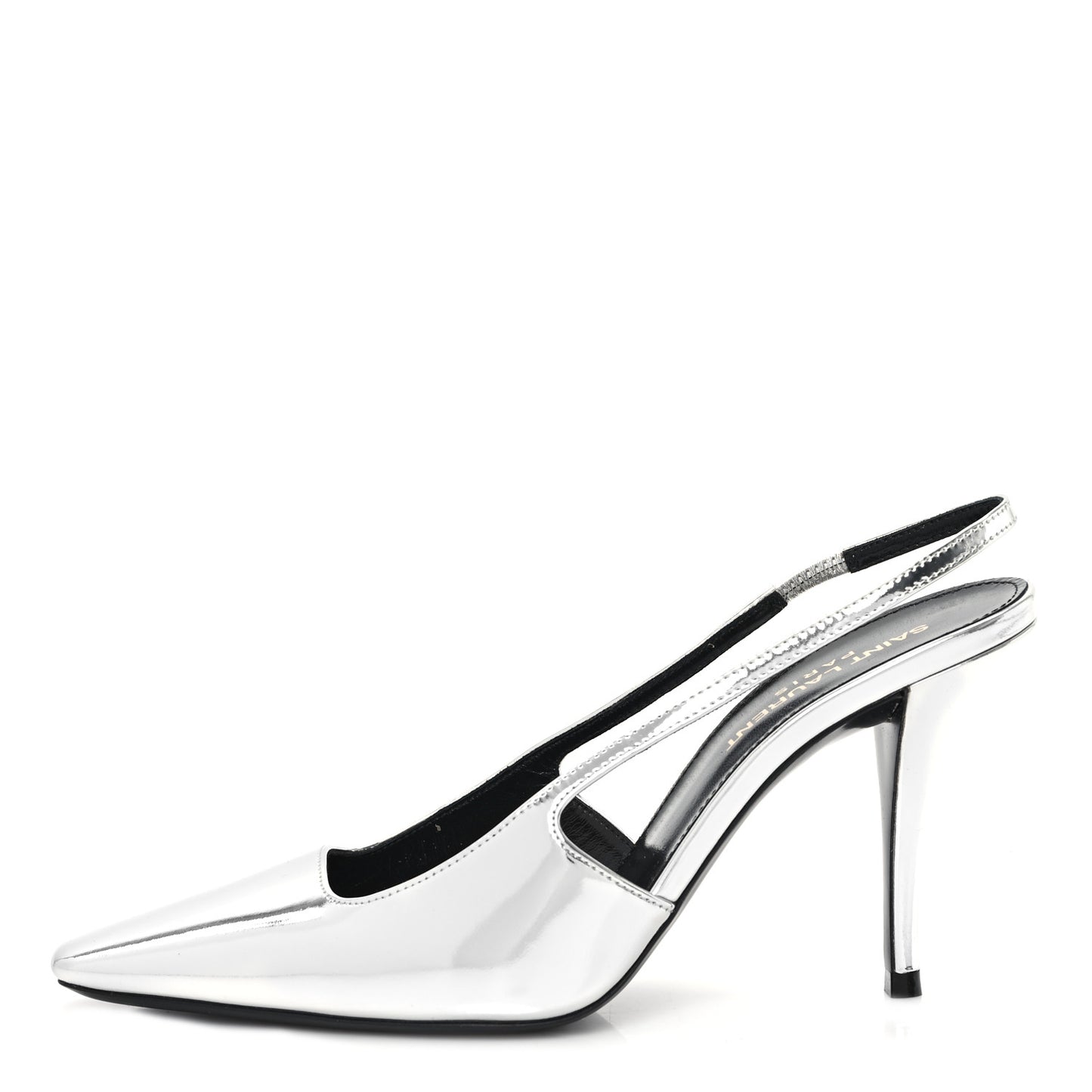 Patent Tom 90 Dream Slingback Pumps 36 Argento