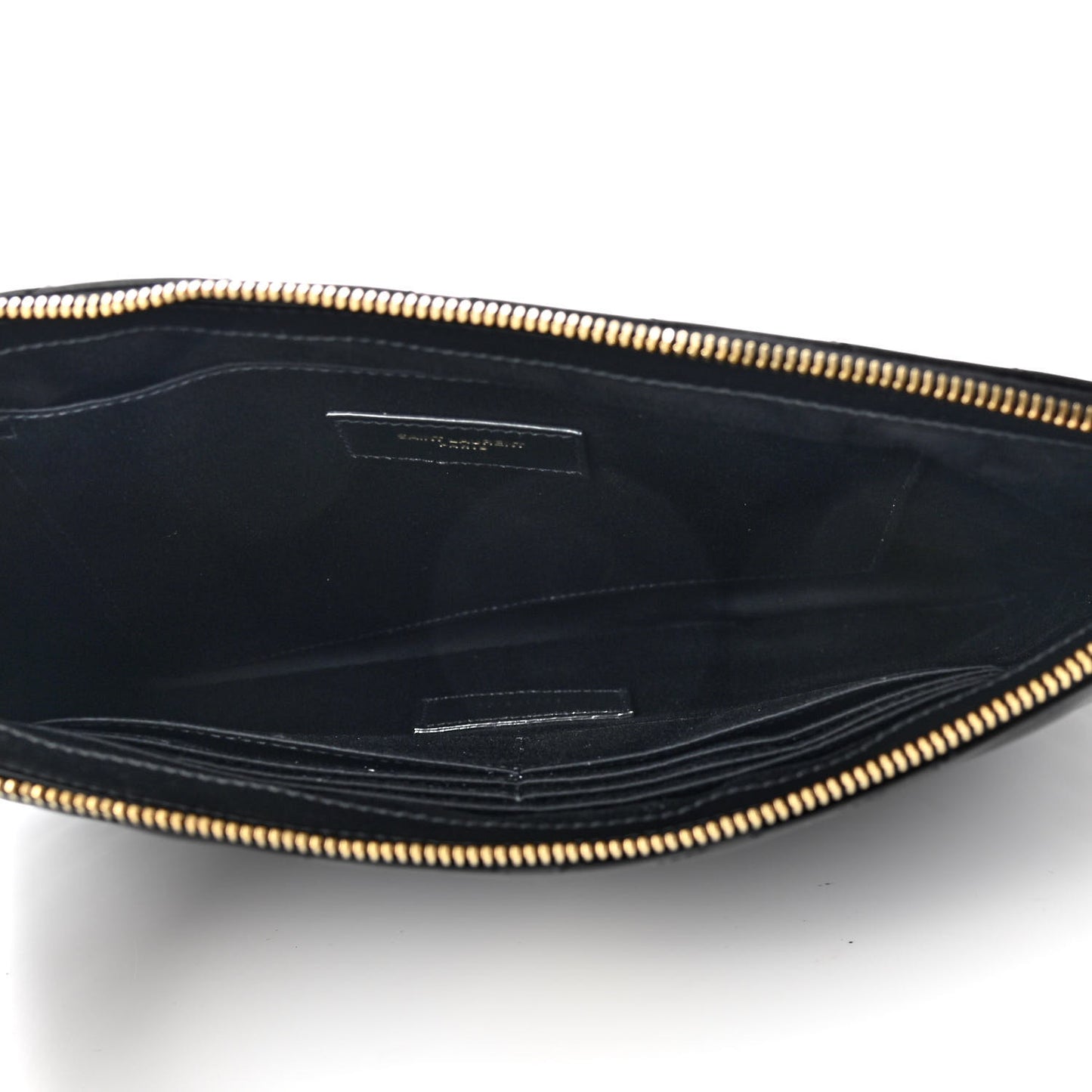 Calfskin Matelasse Monogram Cassandre Tablet Pouch Black