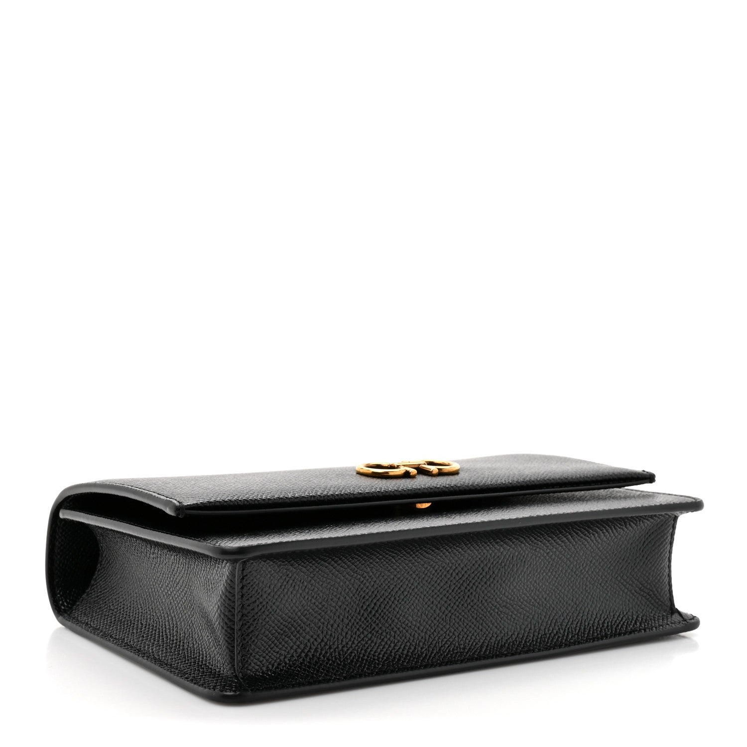 Salvatore Ferragamo Hammered Calfskin Seila Top Handle Crossbody Bag Black 4 of 9