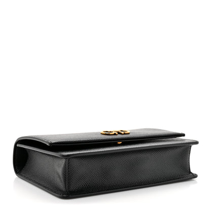 Salvatore Ferragamo Hammered Calfskin Seila Top Handle Crossbody Bag Black 4 of 9