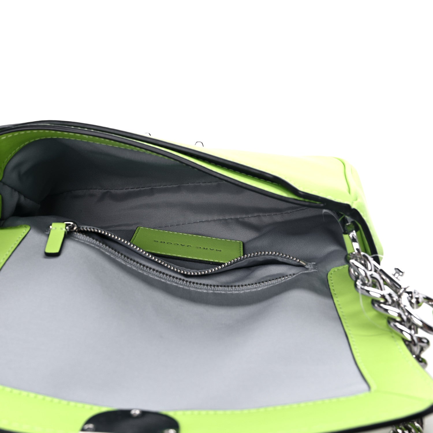 Marc Jacobs Calfskin The J Marc Shoulder Bag Green Glow 4 of 9