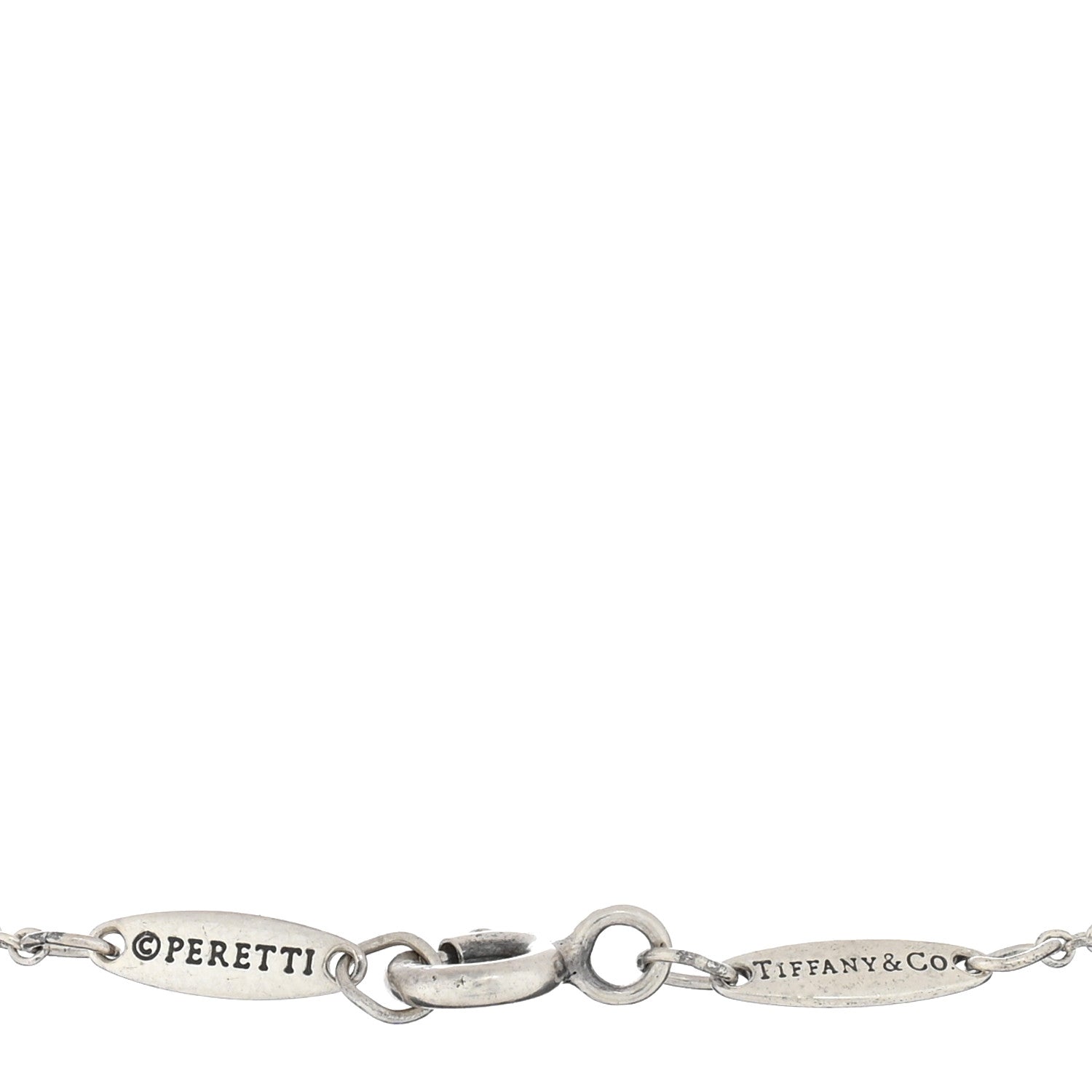 Tiffany Sterling Silver Diamond .09ct Elsa Peretti Diamonds By The Yard Bracelet 2 of 3