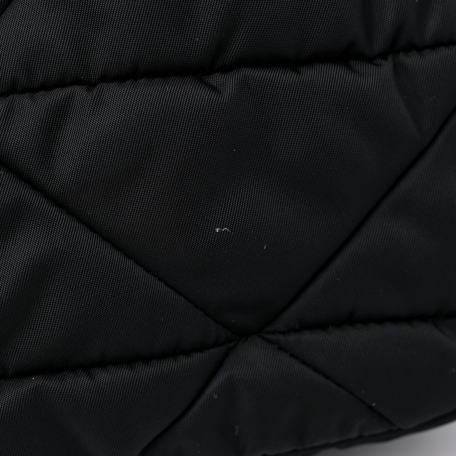 Prada Re-Nylon Triangle Padded Patchwork Shoulder Bag Black 9 of 10