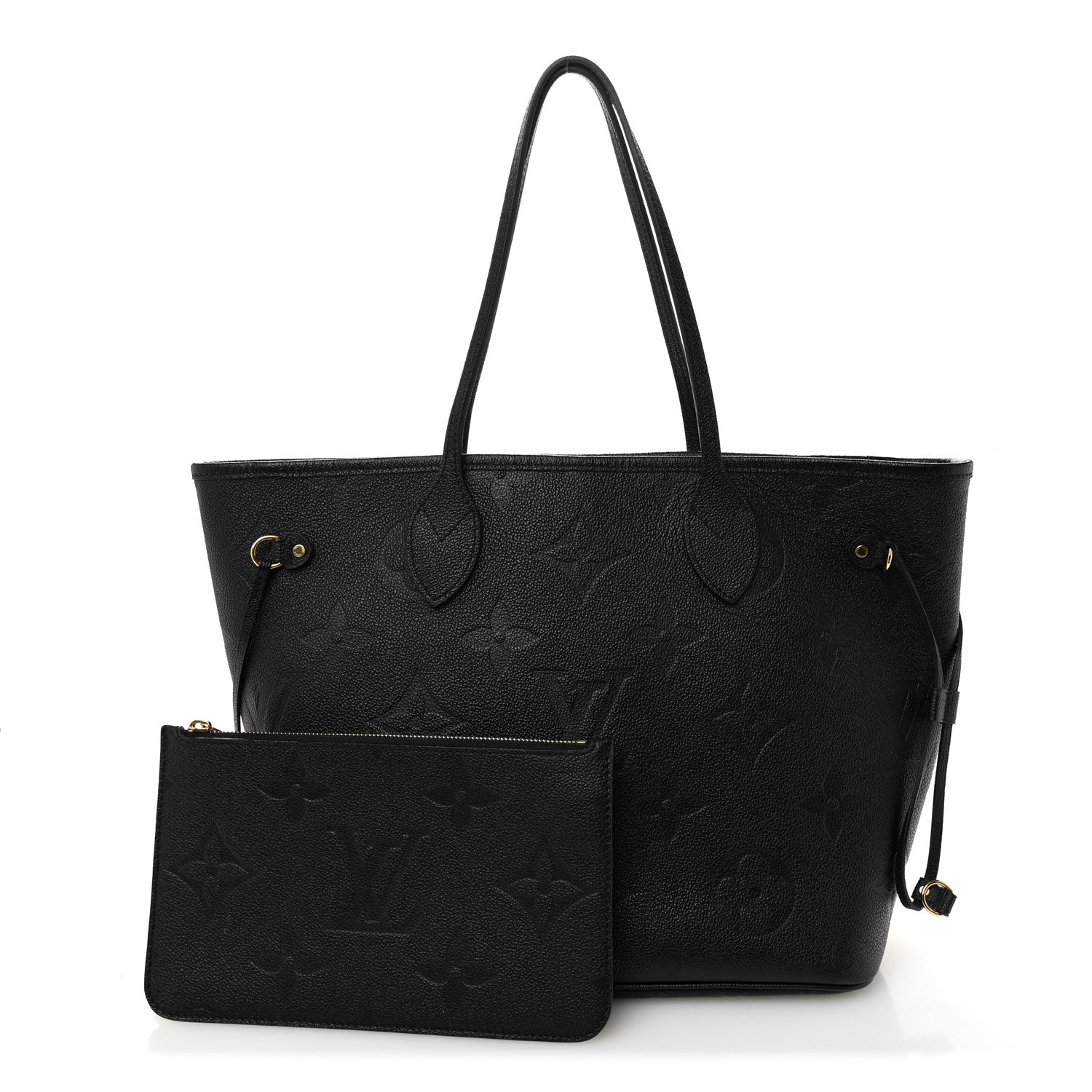 Louis Vuitton Empreinte Monogram Giant Neverfull MM Black 3 of 11