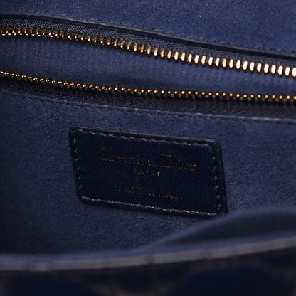Christian Dior Lambskin Cannage Large Dioraddict Flap Bag Indigo Blue 6 of 8