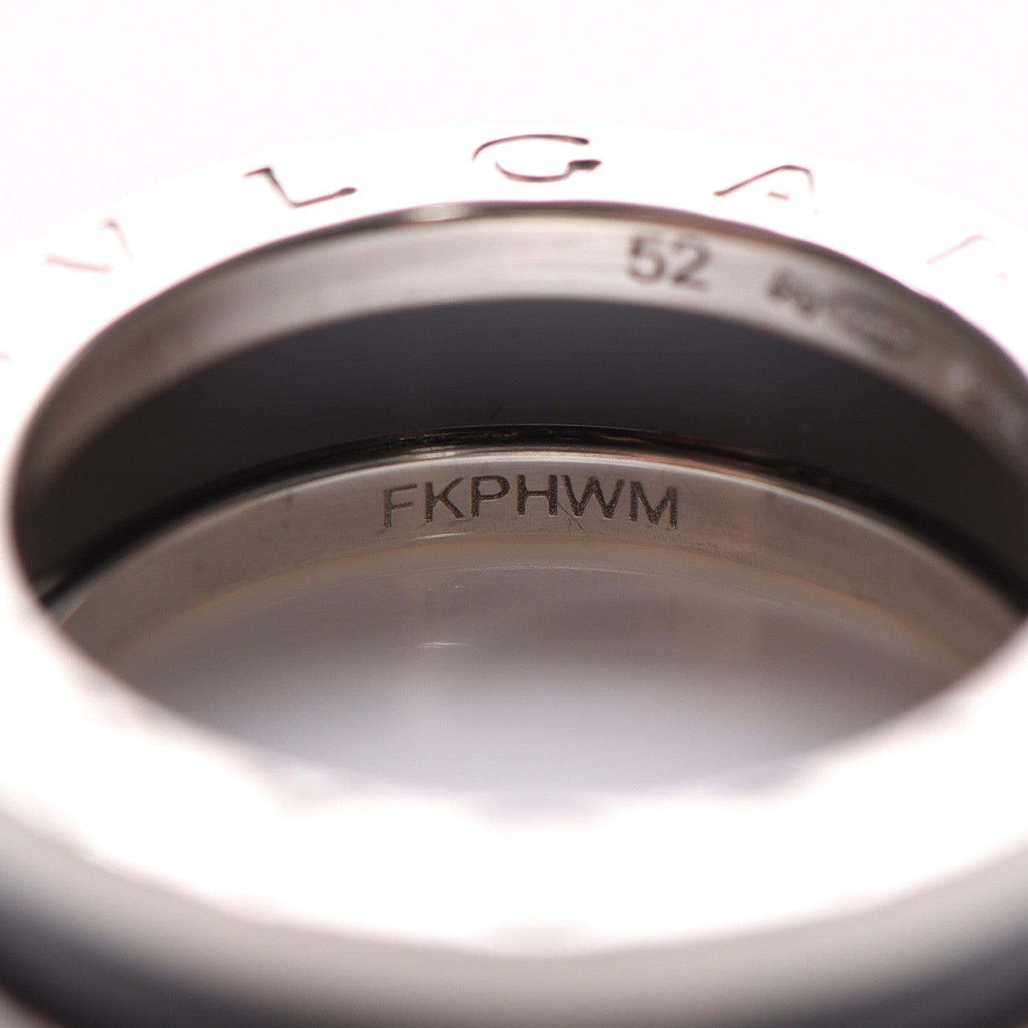 Bulgari Sterling Silver Ceramic Save The Children One-Band Ring 52 6 5 of 6