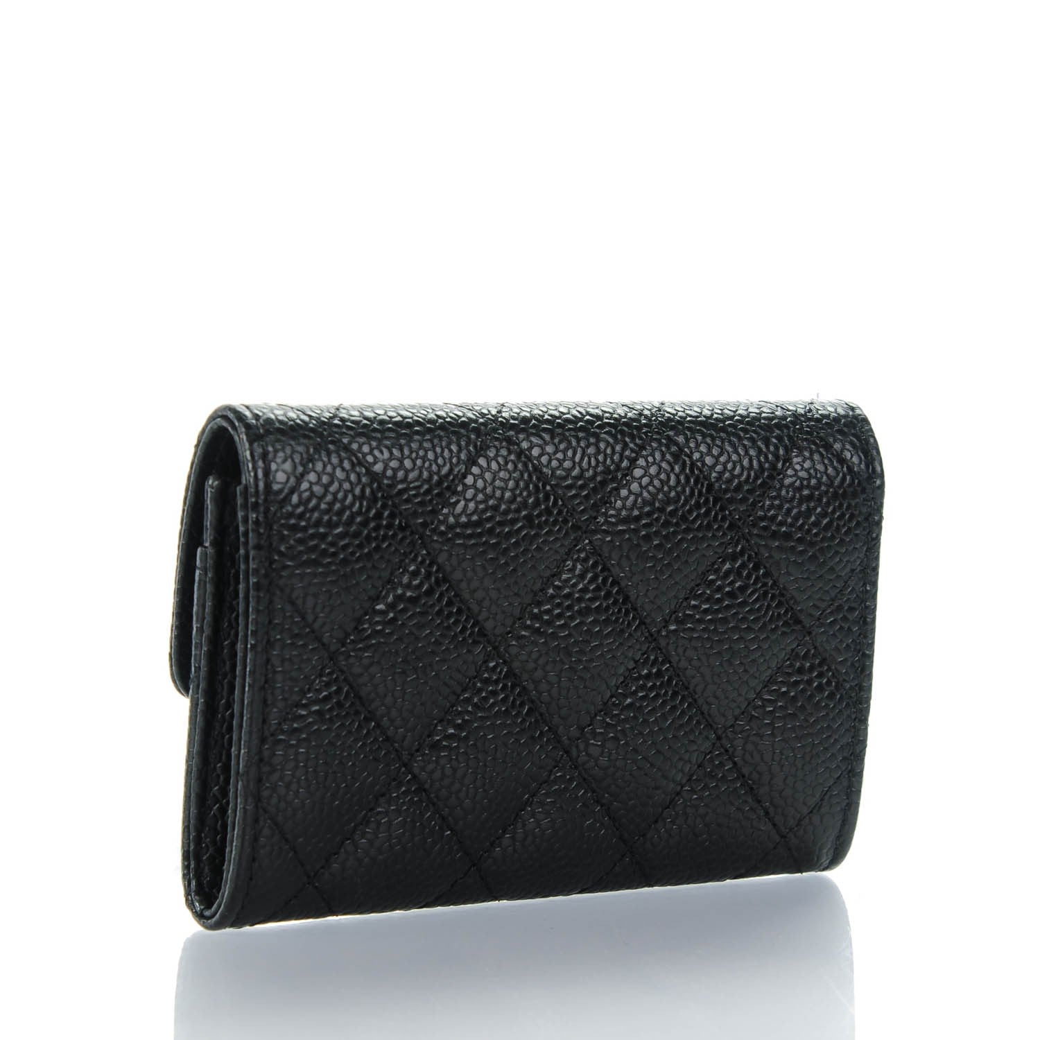 Chanel Caviar Quilted Flap Card Holder Black 3 of 8