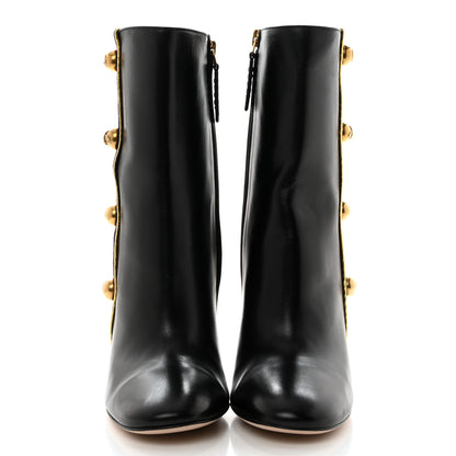 Gucci Malaga Kid Web Carly Mid Calf Boots 36.5 Black 2 of 8
