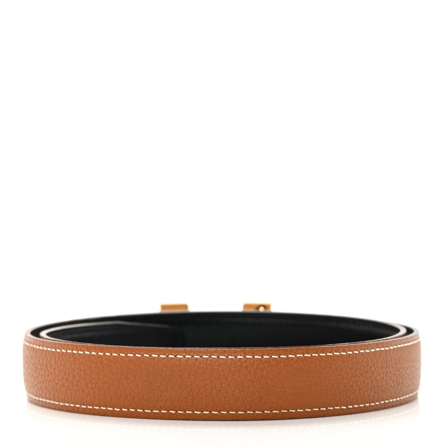Hermes Togo Box 24mm Mini Constance H Belt 75 30 Gold Black 2 of 10