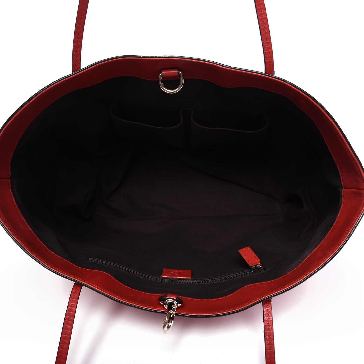 Hilary Lux Bright Diamante Medium Shopper Tote Tabasco