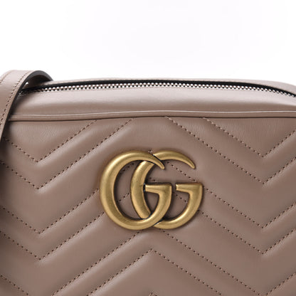 Gucci Calfskin Matelasse Small GG Marmont Chain Shoulder Bag Porcelain Rose 10 of 10