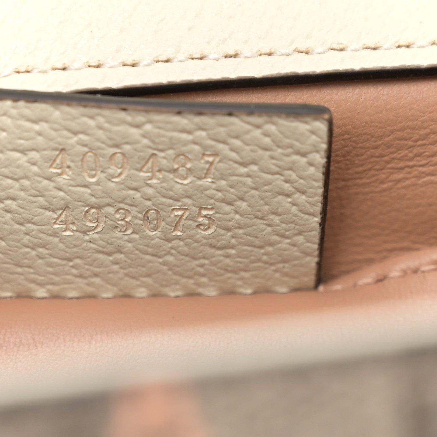 Gucci GG Supreme Monogram Berry Textured Dollar Calfskin Small Padlock Shoulder Bag Beige Ebony Light Copper Mystic White 7 of 11
