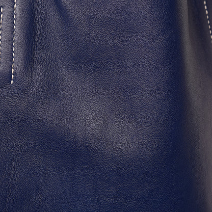 Hermes Veau Sikkim Double Sens 45 Tote Bleu Sapphire Paradis 13 of 13