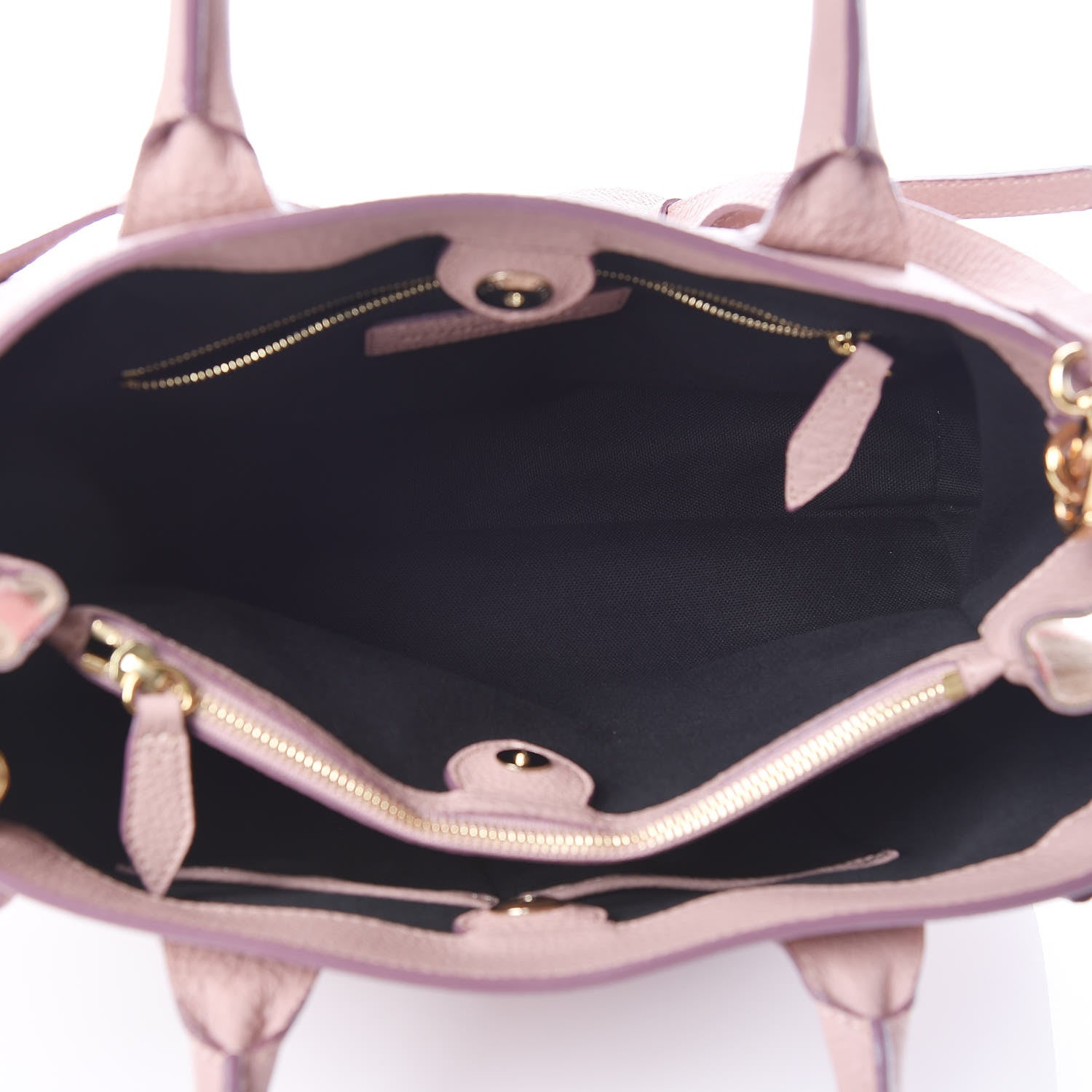 Burberry Grainy Calfskin House Check Medium Banner Tote Pale Orchid 5 of 7