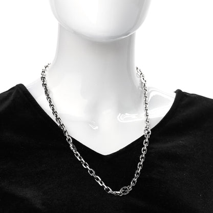 Gucci Sterling Silver Interlocking GG Chain Necklace 2 of 6
