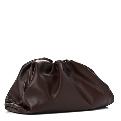 Bottega Veneta Smooth Butter Calf The Pouch Oversized Clutch Brownie 3 of 9