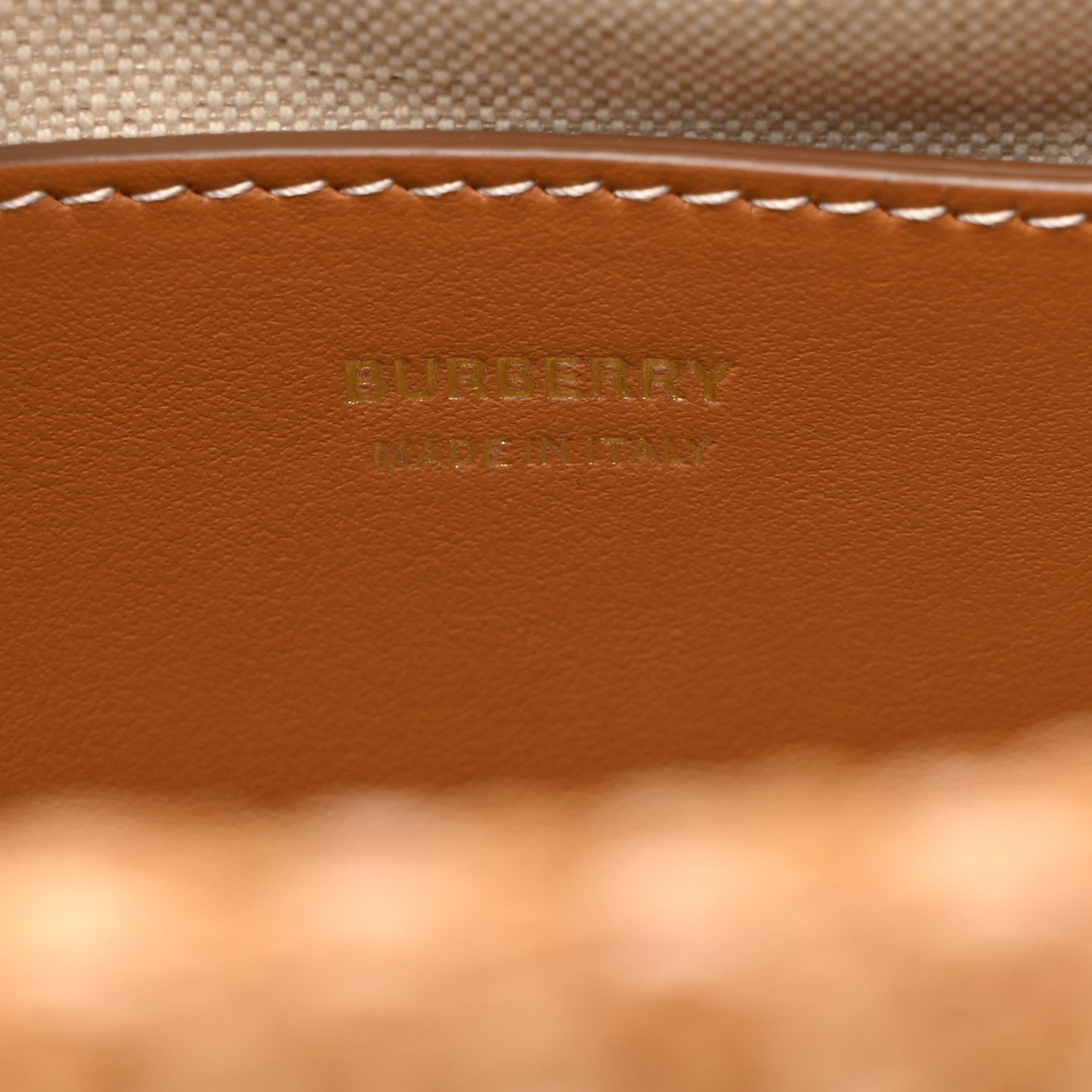 Raffia TB Duncan Pouch Natural Beige