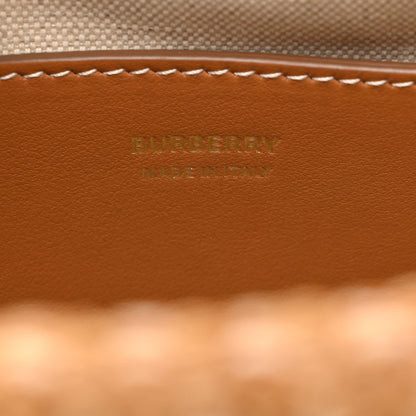 Burberry Raffia TB Duncan Pouch Natural Beige 6 of 7