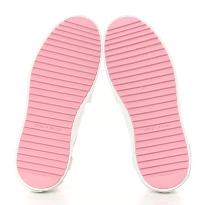Louis Vuitton Time Out Bow Sneakers 37 White Pink 5 of 12