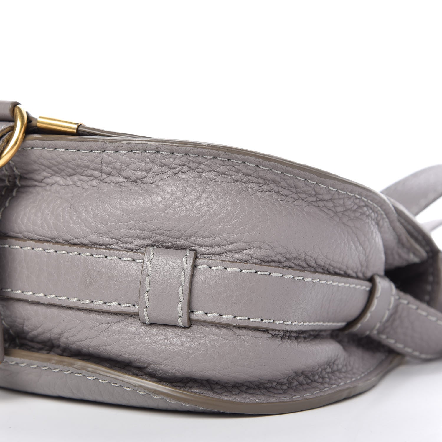 Chloe Calfskin Mini Marcie Round Crossbody Bag Cashmere Grey 7 of 11