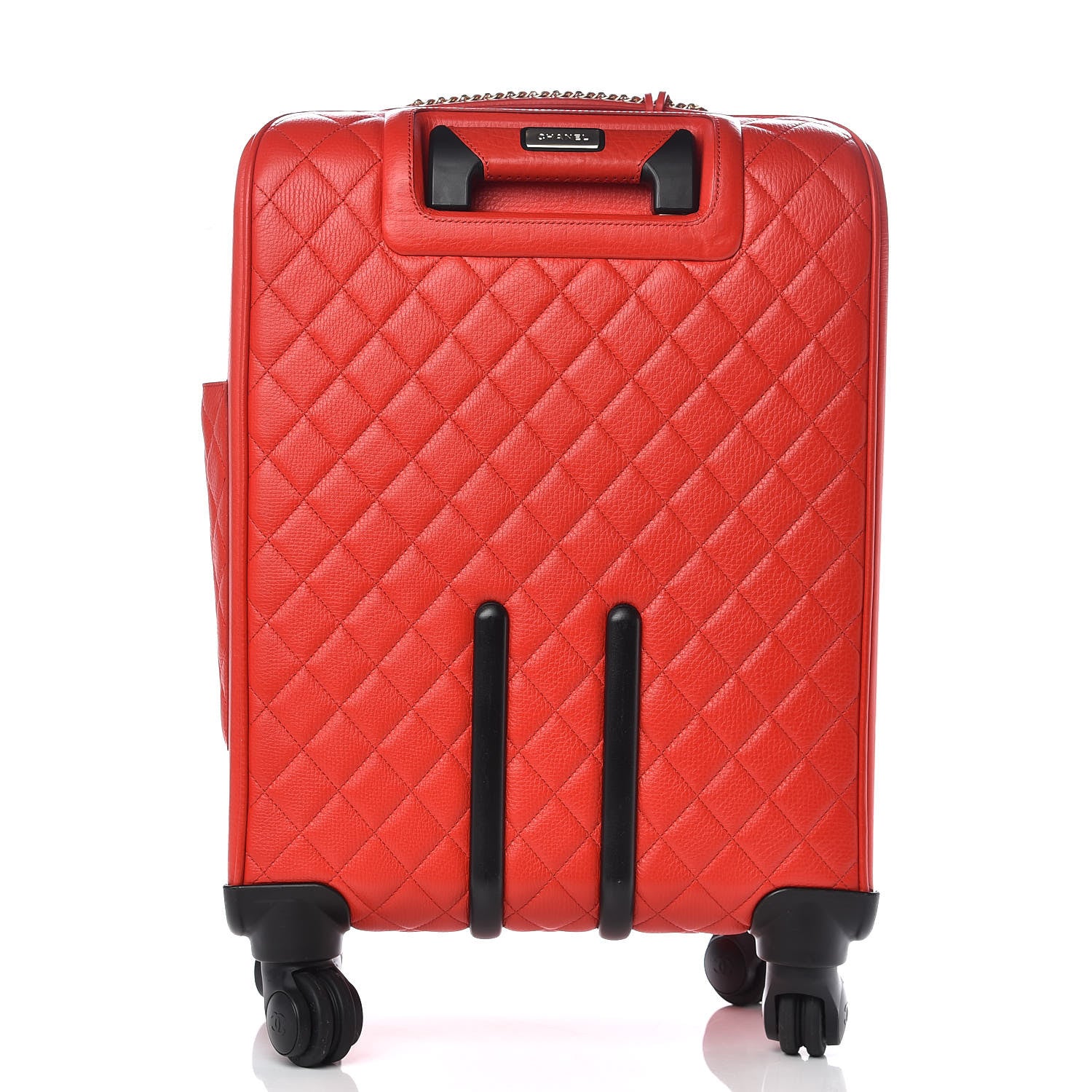Chanel Calfskin Quilted Coco Case Trolley Red 4 of 16