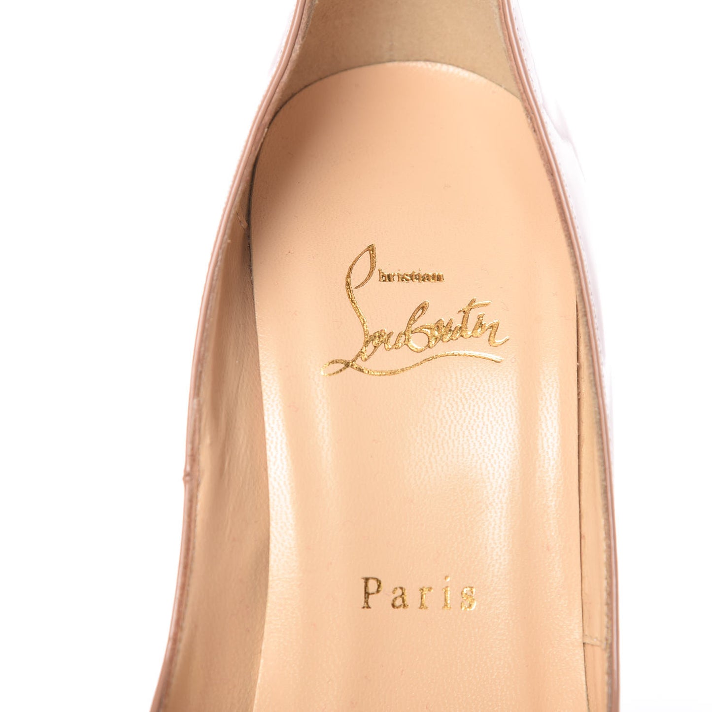 Patent Lady Peep 150 Pumps 39.5 Nude
