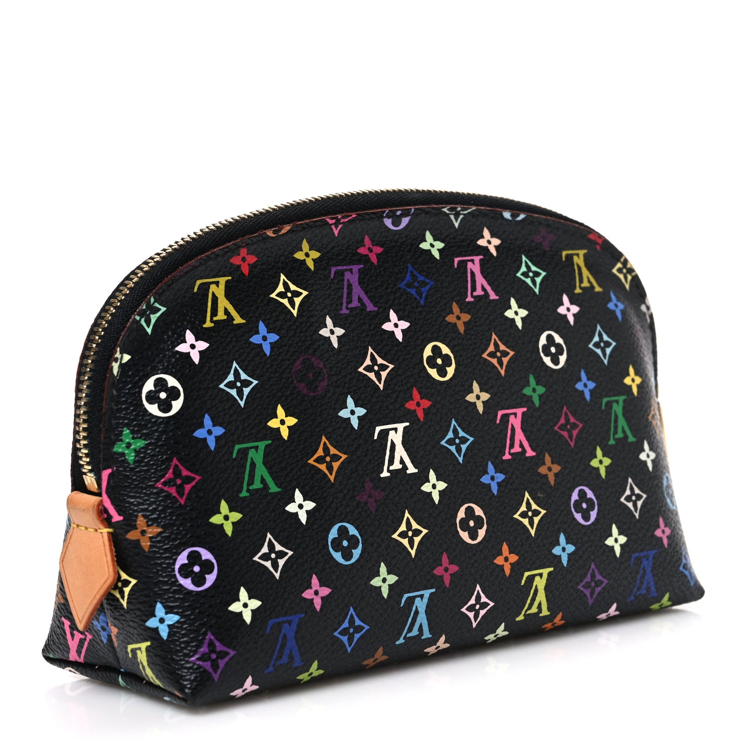 Louis Vuitton Monogram Multicolor Cosmetic Pouch Black Grenade 3 of 6