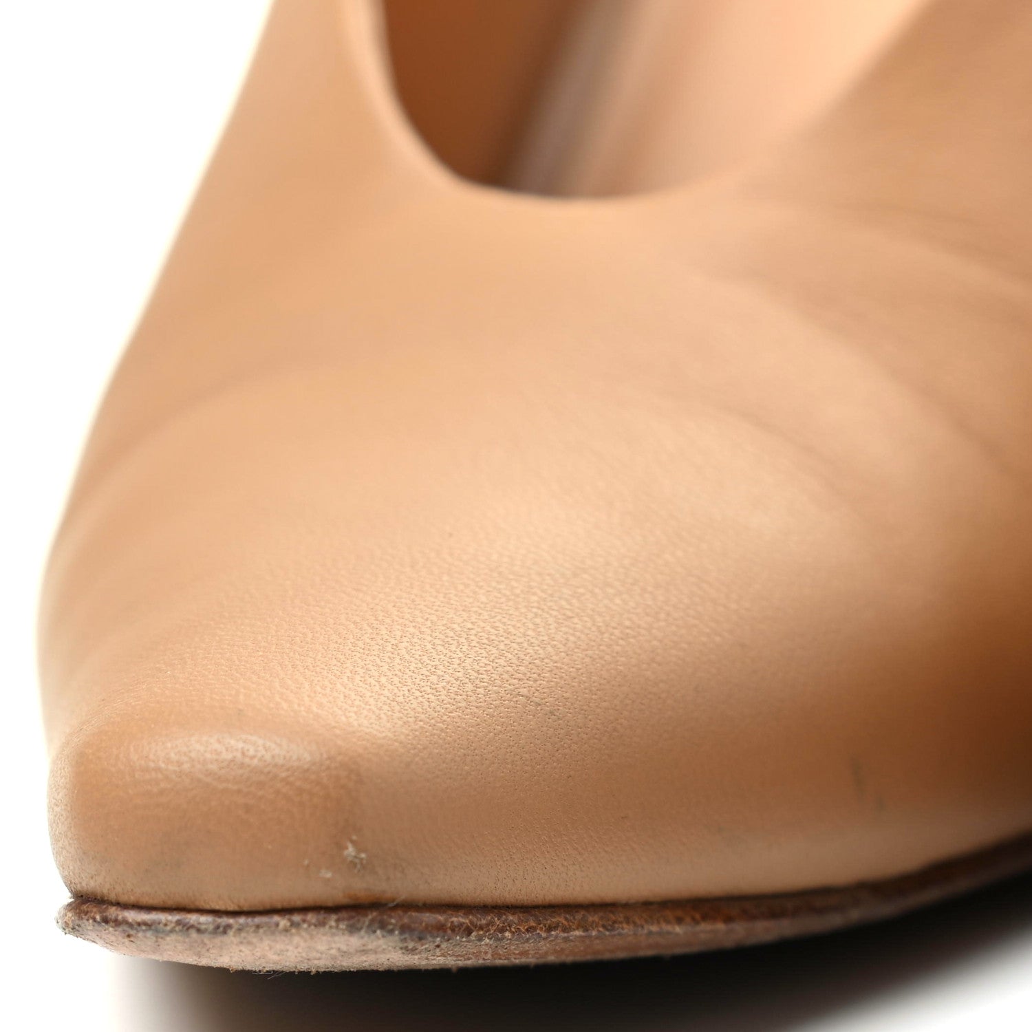 Bottega Veneta Nappa Almond Pumps 38 Nude 10 of 11